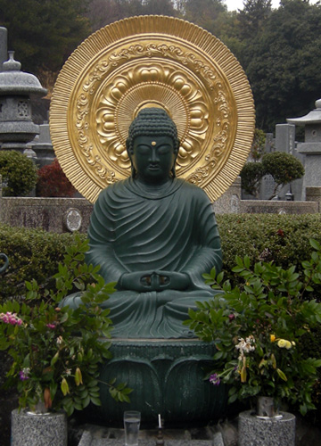 青銅唐金製 蓮如上人行脚像 6尺 青銅唐金製 蓮如上人行脚像 6尺
