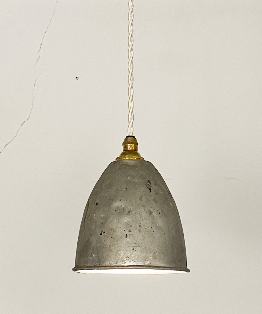 フランス アンティーク ランプシェード陶器製 滑車 フランス