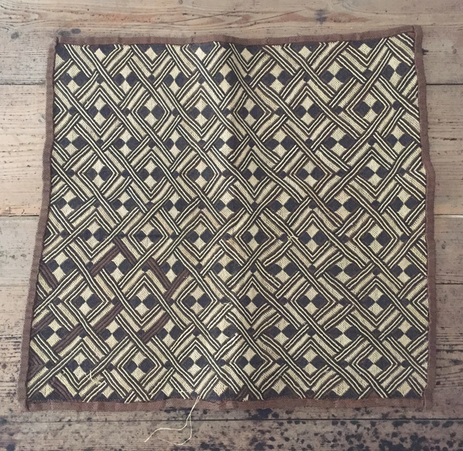 クバ族 草ビロード 貴重 アンティーク アフリカンテキスタイル クバ族