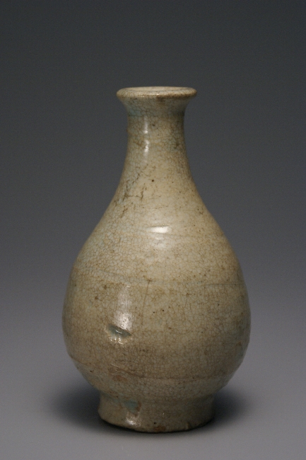 李朝 井戸釉朝鮮徳利 花瓶 古美術 李朝井戸釉朝鮮徳利花瓶古美術