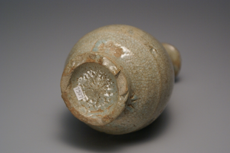 李朝白磁井戸手徳利