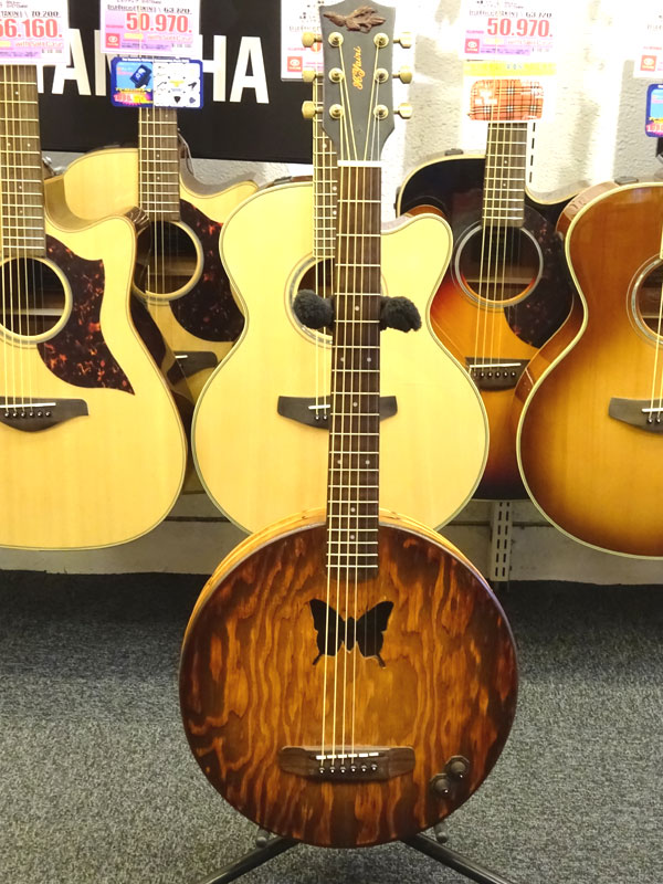 ヤイリ 桶ギターOK-1 木製アコースティックギター 蝶のサウンドホール