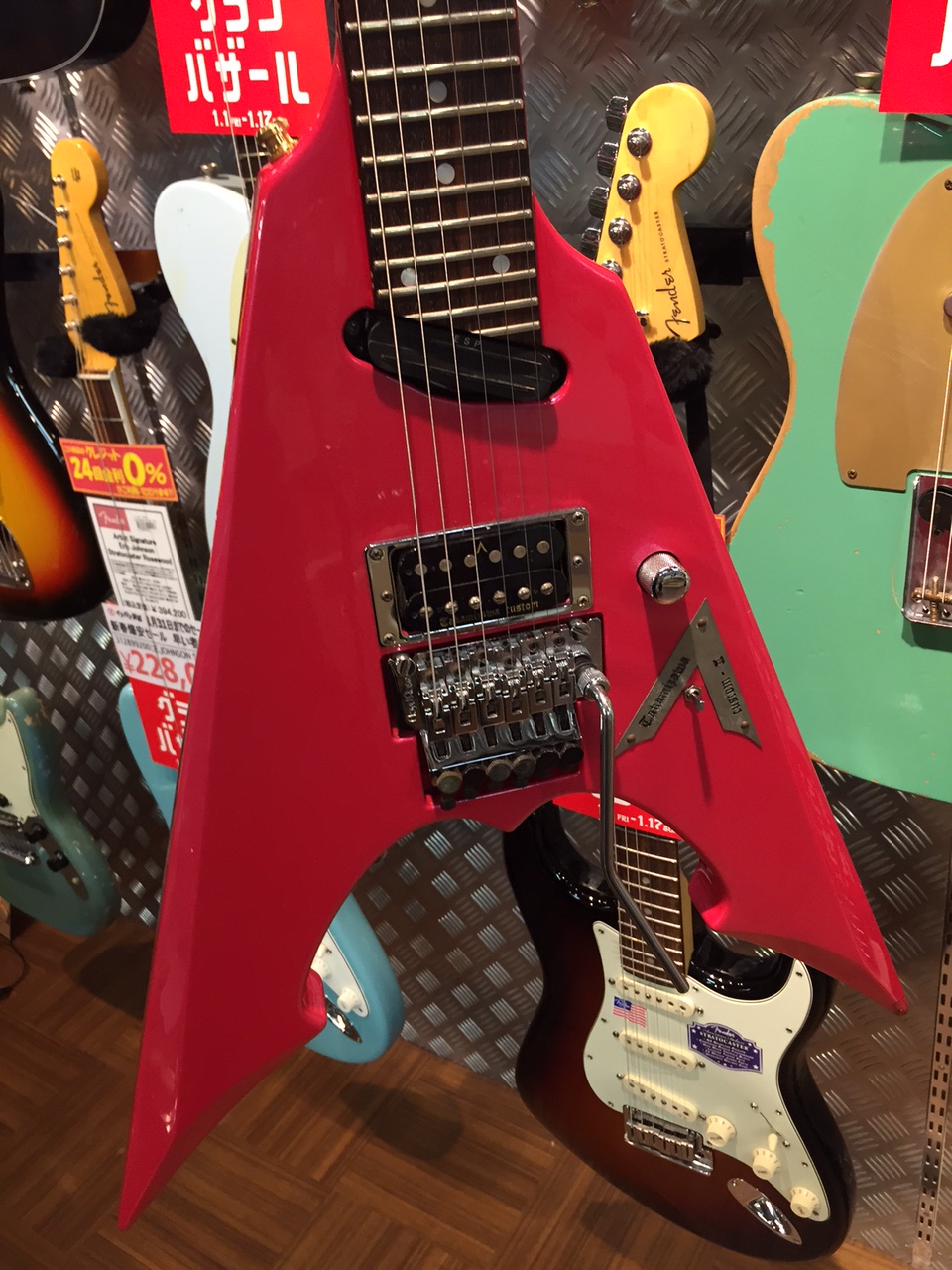 未使用】フライングTV THE SKULL EDWARDS 高見沢モデル ほぼ未使用