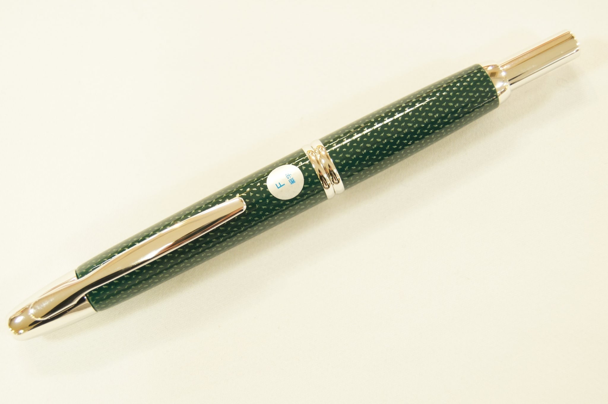 キャップレス 絣 Kasuri 緑