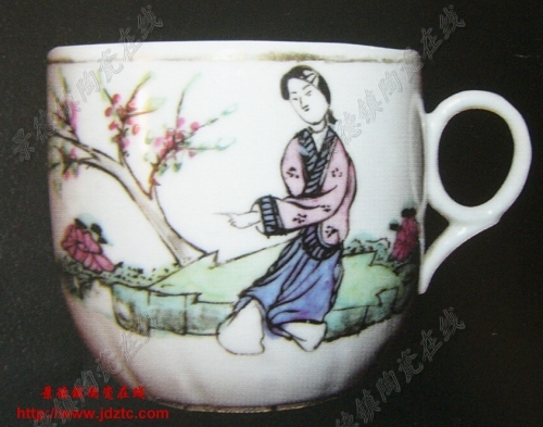 桃花美女”中国近代彩瓷的民间绝唱