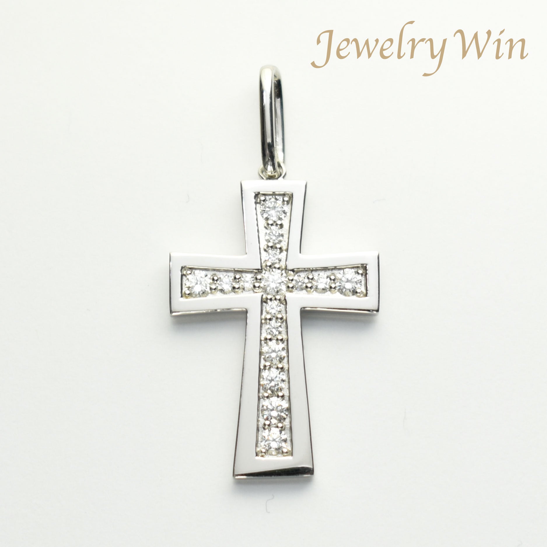 プラチナpt900ペンダントトップ クロス pt900 ダイヤモンド 0.5ct