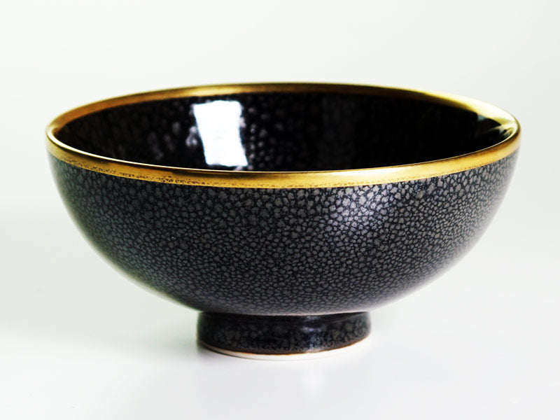 有田焼】茶碗 耀変銀油滴天目本金彩