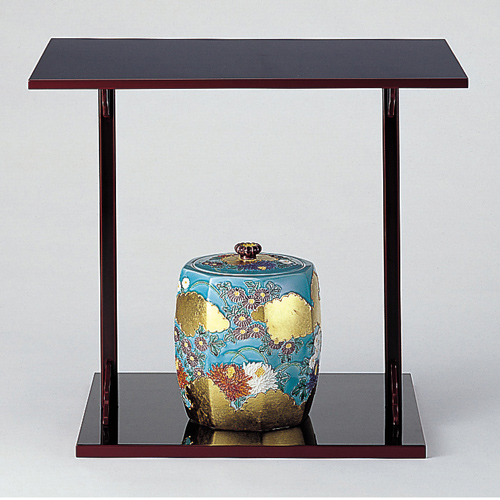 四方棚 黒真塗 而妙斎好写【販売】-茶道具は京都しみず孔昌堂