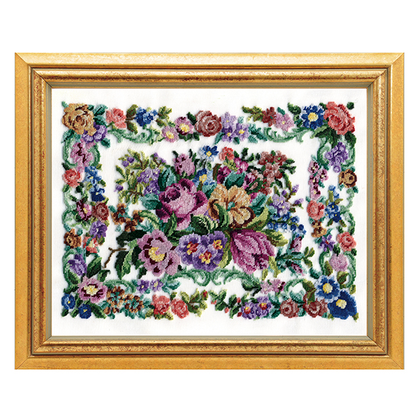 値下げ！久家道子 プチポアン Michiko Kuge プチポアン 額 刺繍