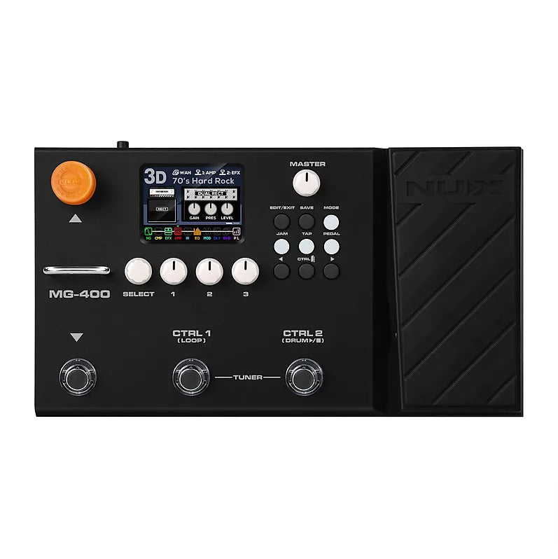 NuX MG-400 Modeling Guitar & Bass Effects Processor | Metronome