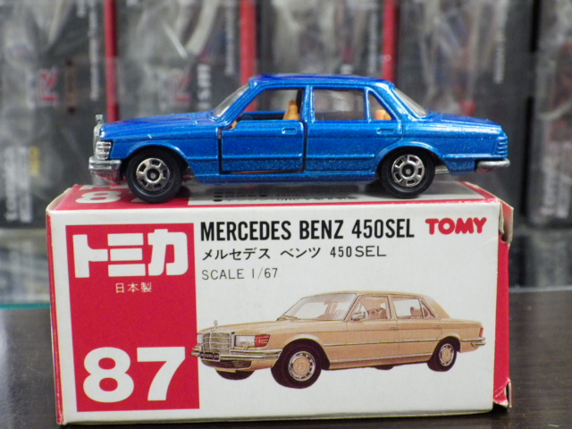 未開封 TOMICA トミカ ベンツ450SEL ワインメタ色 未開封 TOMICA