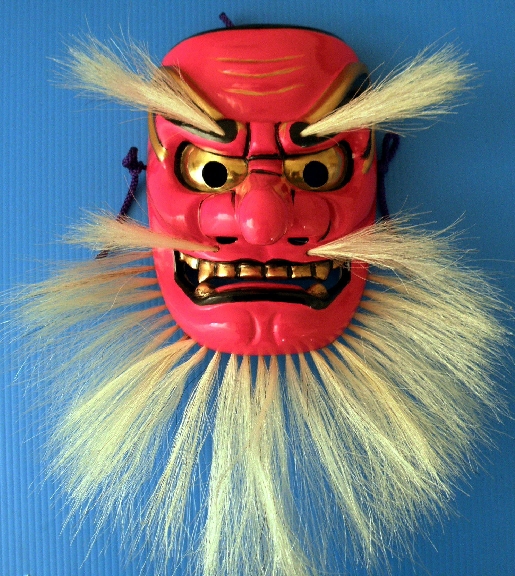 面めん備中神楽面手名槌命清巳作吉備のおもて荒神神楽舞踊大衆演劇