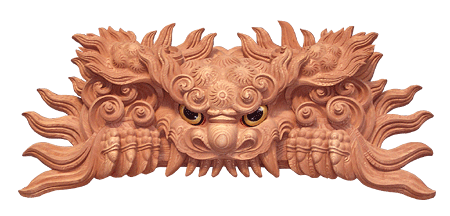 だんじり 鬼熊 「欅彫刻」 獅子噛み ミニだんじり