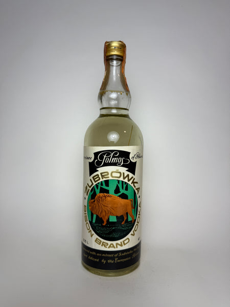 Polmos Żubrówka Bison Brand Vodka - 1960s (40%, 75cl) – Old