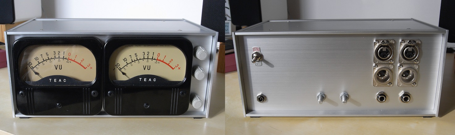 自作ステレオVUメーター191号機（TEACピーク表示付） 【公式通販】