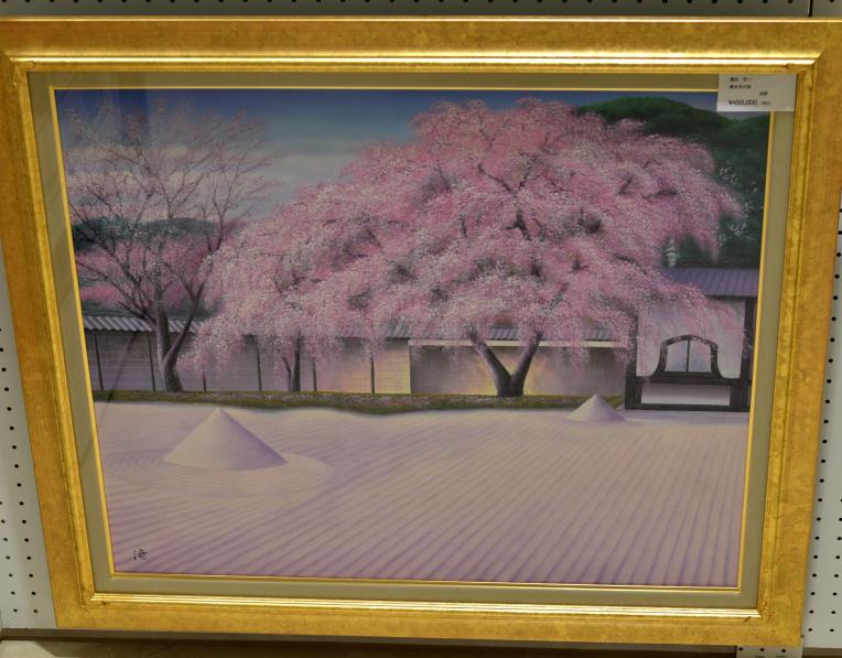 桜 さくら さくら・・・満開の桜絵画！！！展示販売中！ミュシャの「春