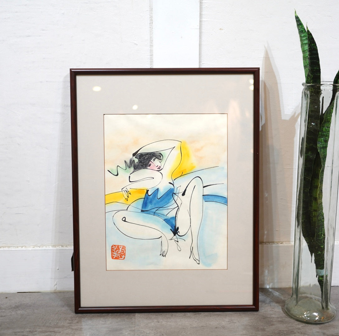 池田満寿夫 リトグラフ 278/280 印鑑 版上サイン入り 池田満寿夫