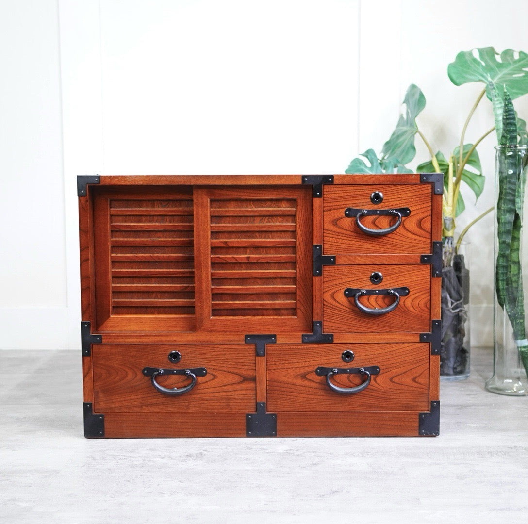 れいちゃん 箪笥 古材 古金具 引き出し 隠し箱 手提げ 飾り棚 れい