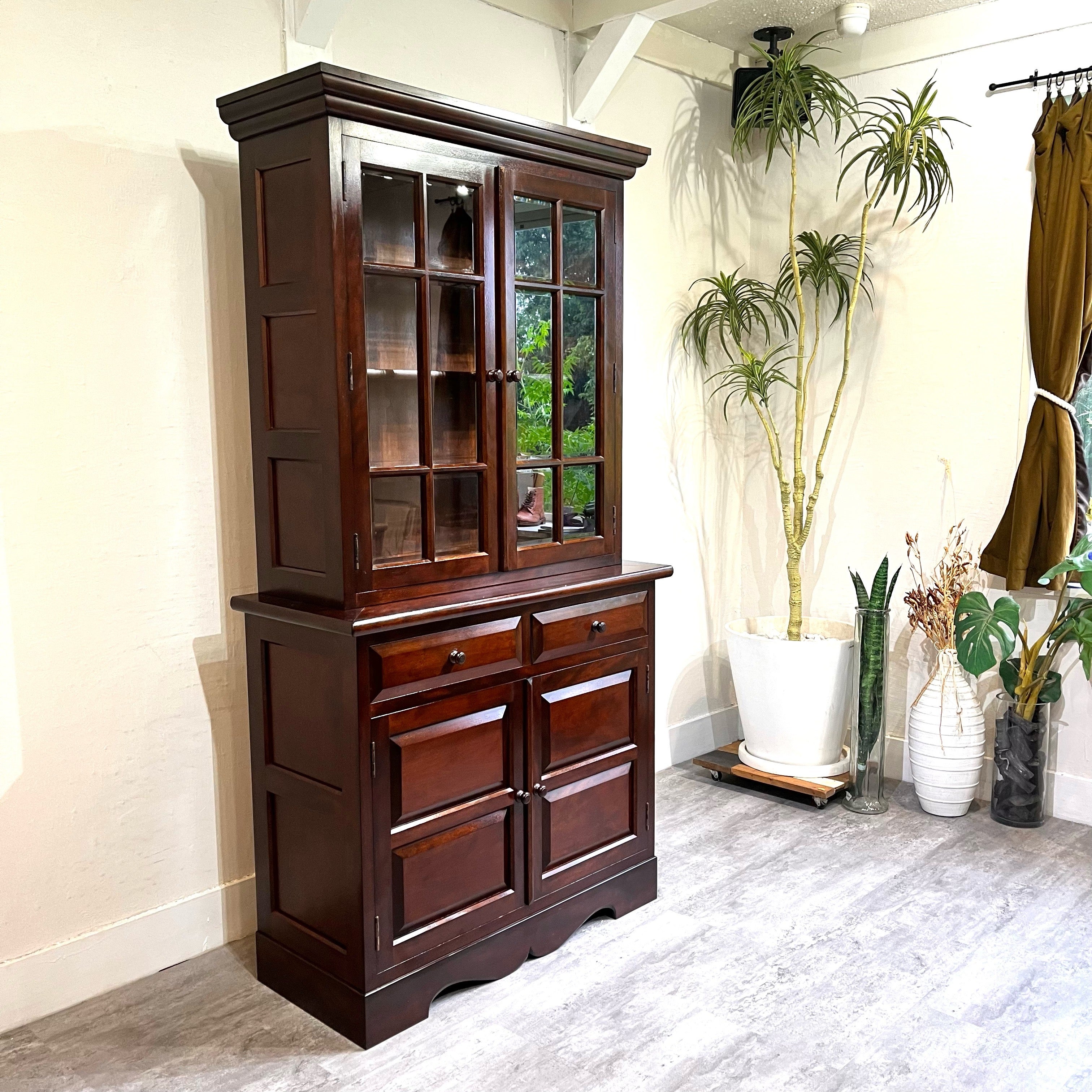 松本民芸家具 A型 食器棚 食器棚 飾り棚 ミズメザクラ 木製 木 中古