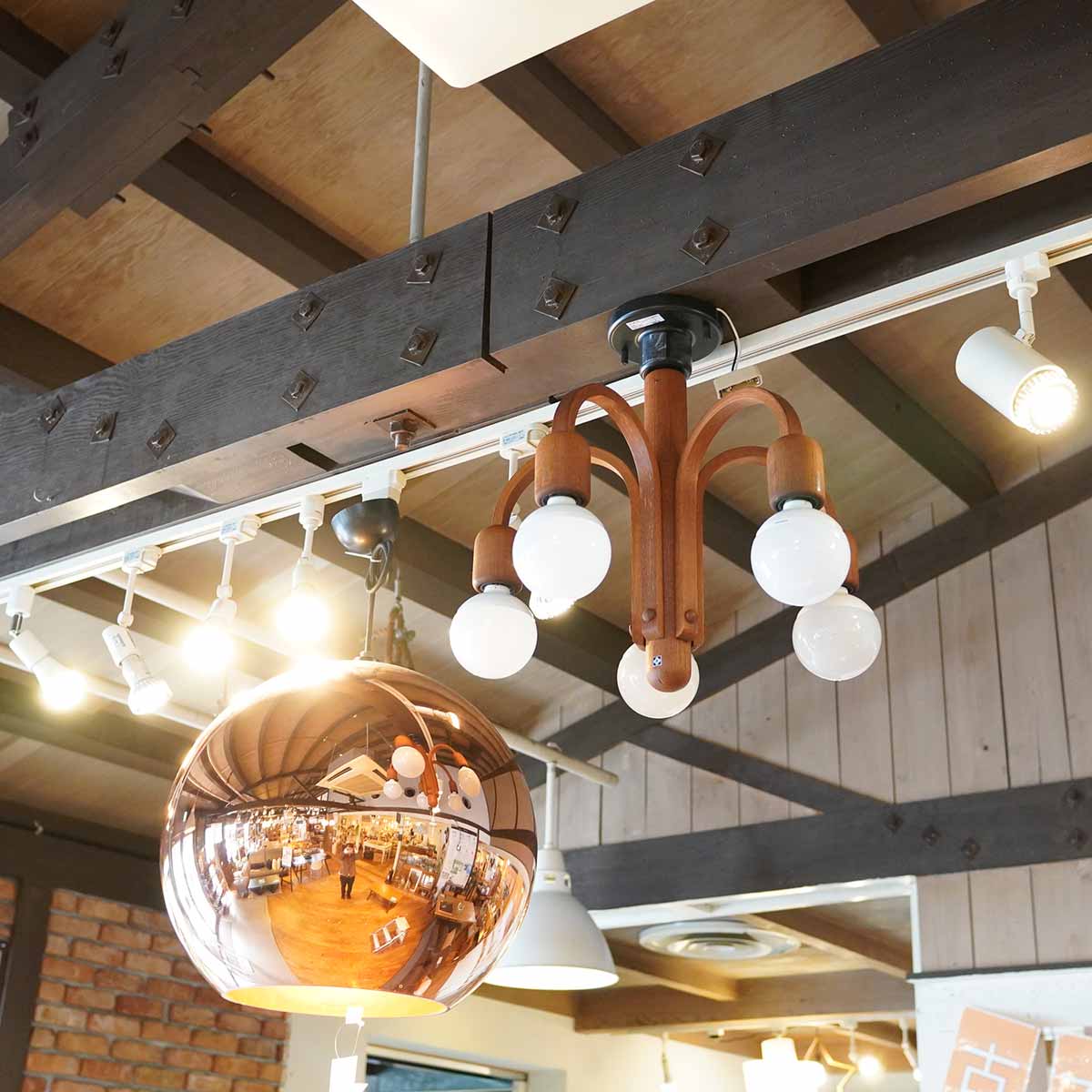 Domus ドムス 5灯 シャンデリア 照明 ヴィンテージ ヤマギワ 北欧