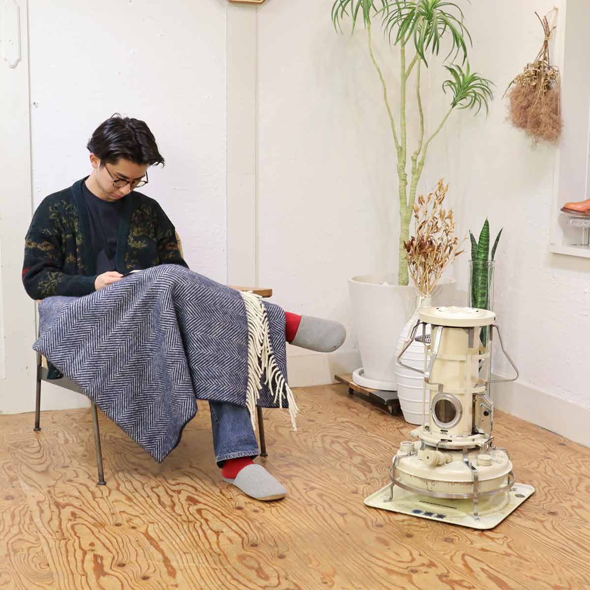 Aladdin アラジン ブルーフレームヒーター 石油ストーブ J38000 ブルー