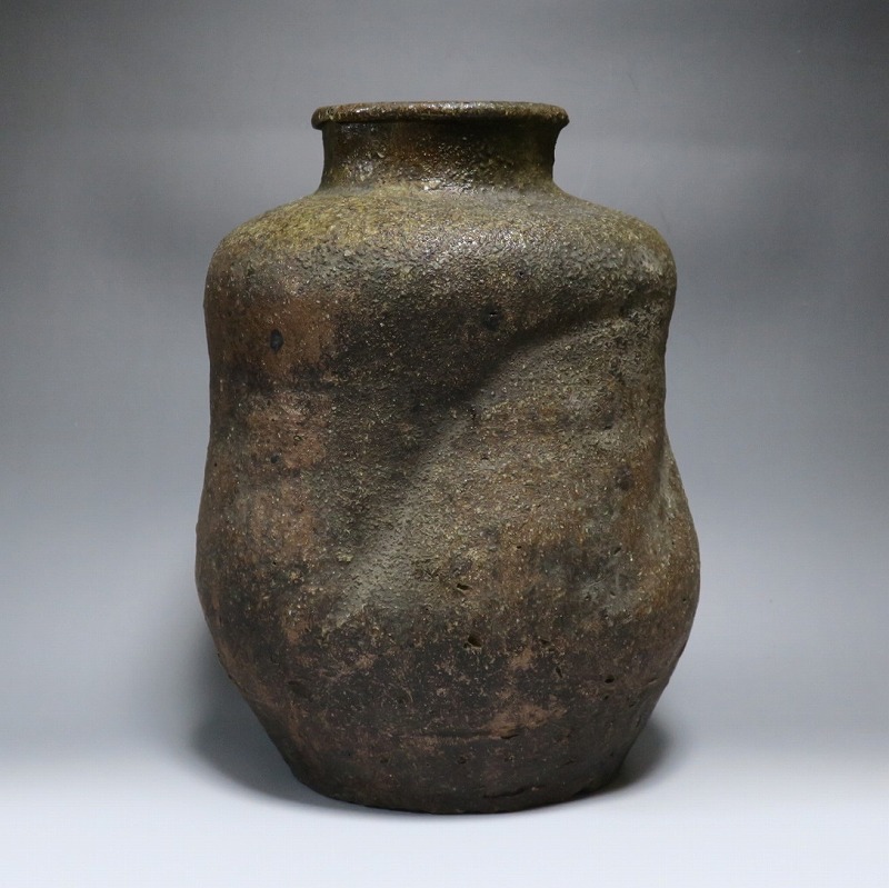 信楽焼せんべい壷 [B25398] 信楽焼せんべい壷 [B25398] 信楽焼せんべい