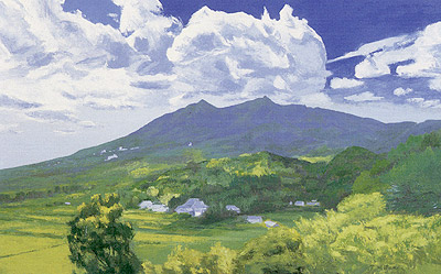 昭和53年 筑波山の絵 昭和53年 筑波山の絵 昭和53年 筑波山の絵 筑波山