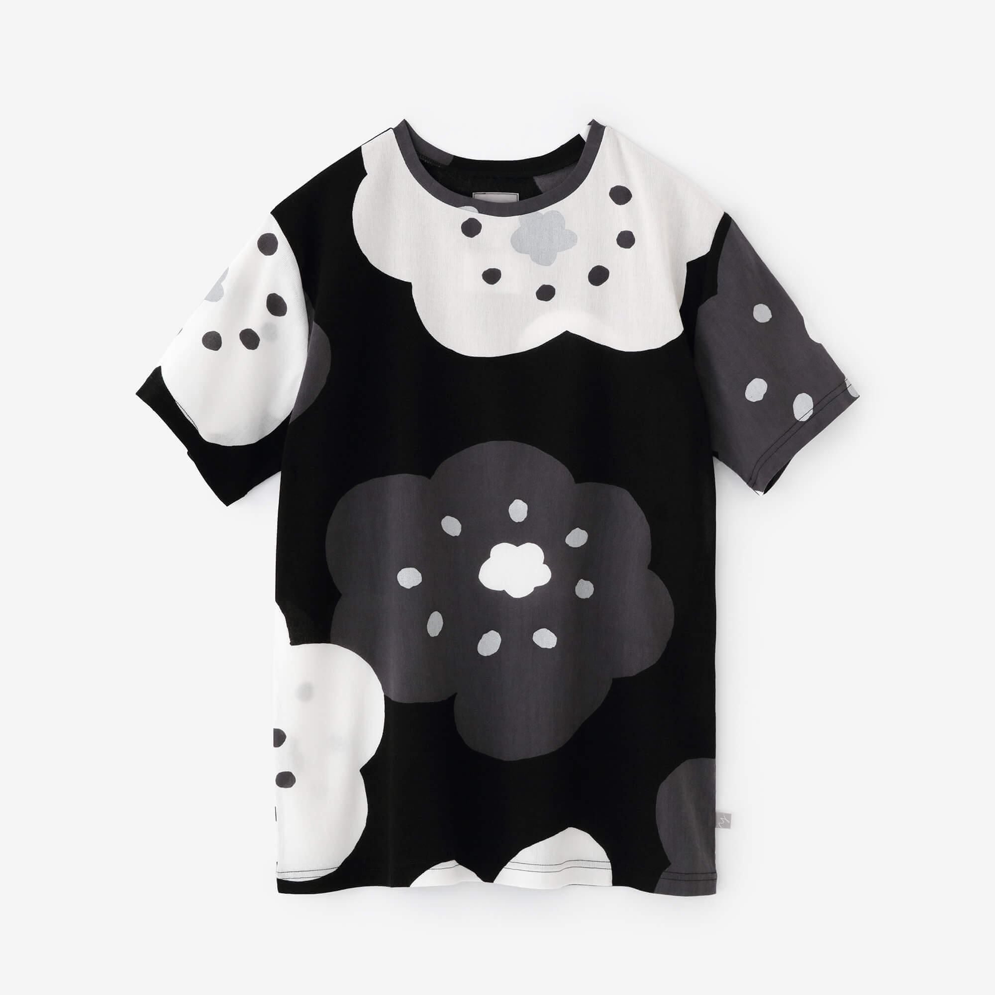 高島縮 40/40 半袖Tシャツ／ほほえみ 夜半（やはん）