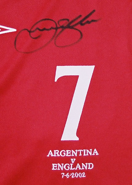 直筆サイン】 デビット ベッカム LAギャラクシー ユニフォーム LA