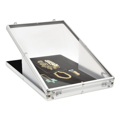 22 In. Wide x 34 In. Deep Portable Locking Jewelry & Trading Card