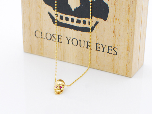 6点限定！！椎名林檎さん愛用☆『Coqu(コク)』スカルネックレス