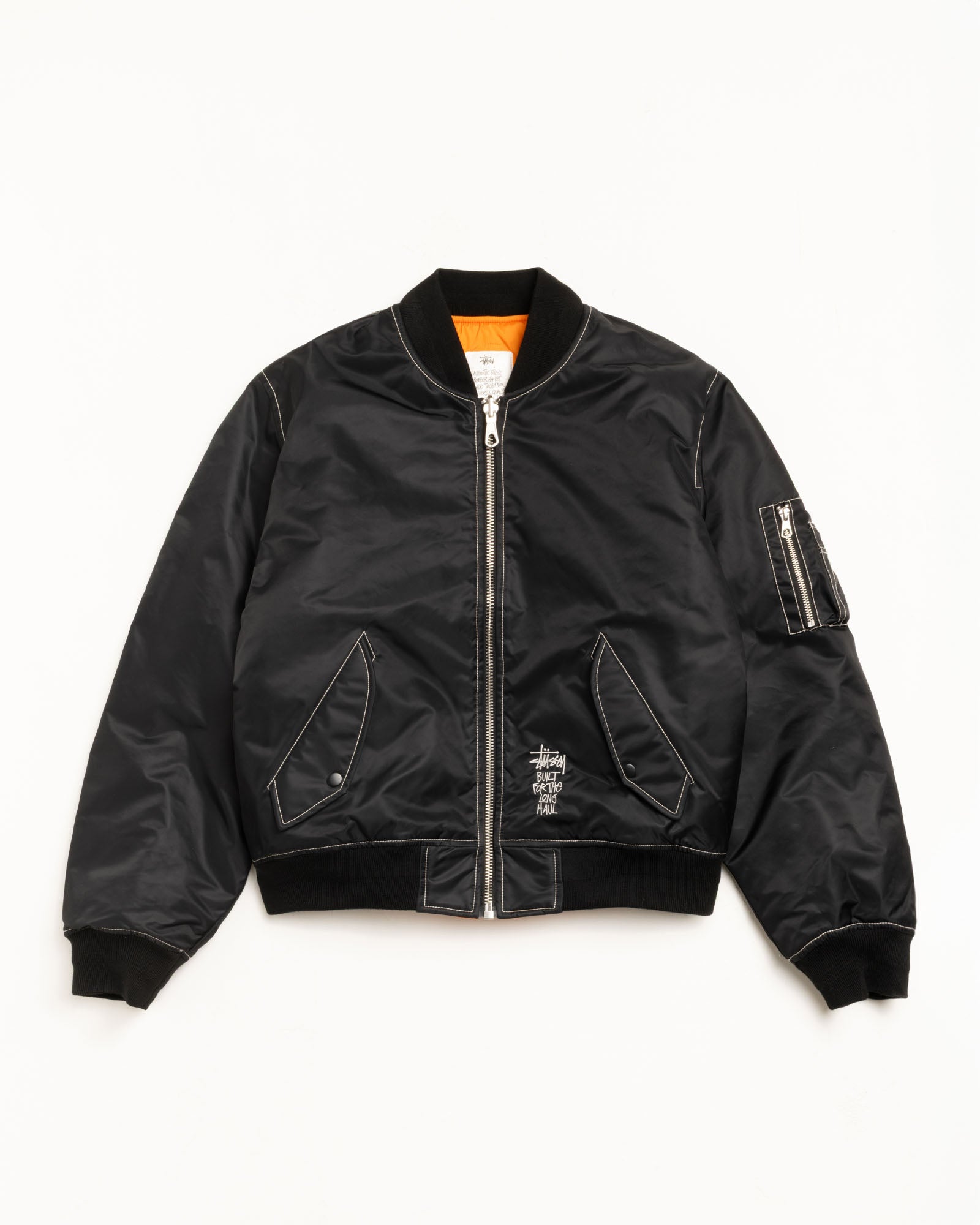 Built Reversible Bomber Jacket – Black | Outerwear | Stüssy