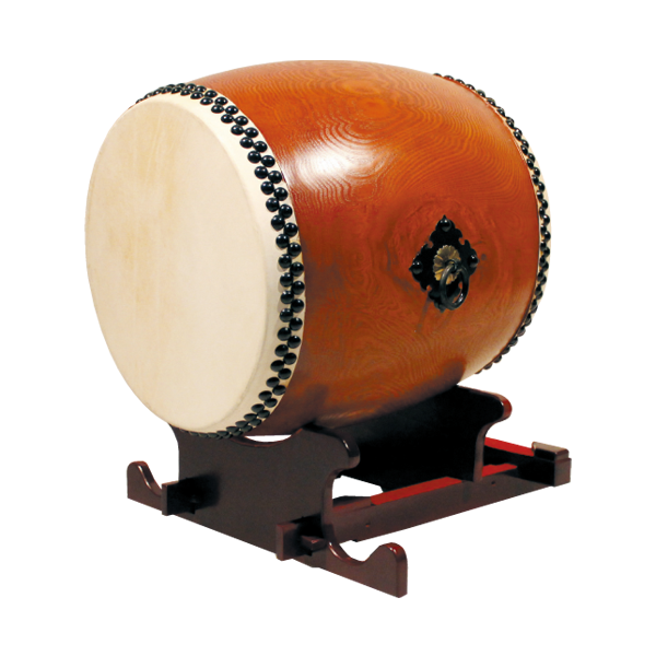 諏訪工芸 締太鼓 30cm 木製座り台座 バチ付 和太鼓 和楽器 打楽器 祭り