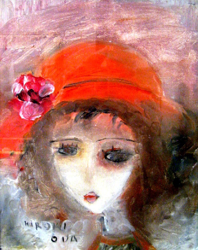 織田廣喜 織田広喜 水彩画 室内風景 織田廣喜織田広喜水彩画室内風景