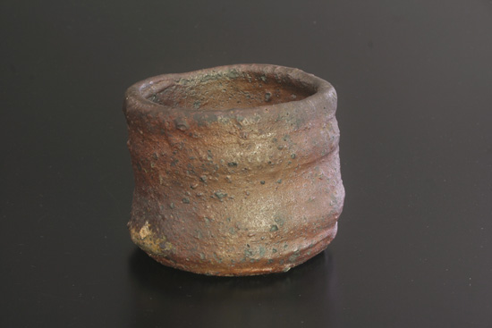 個展作品川淵直樹【師：小山富士夫】南蛮徳利共箱・布