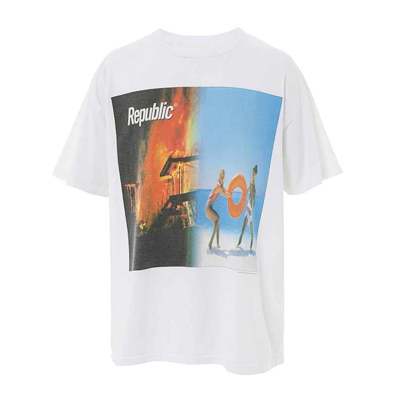 90s NEW ORDER Republic プリントTシャツ