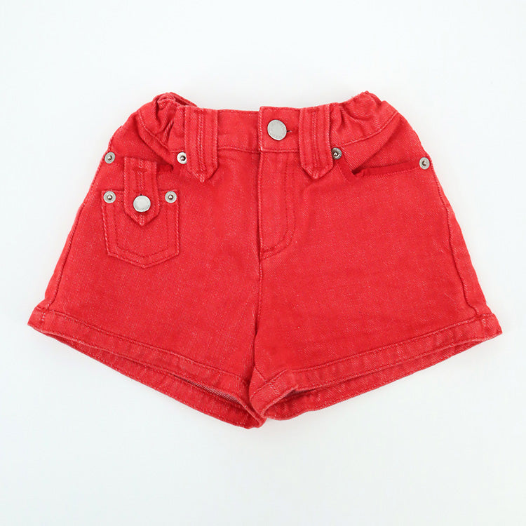 STONE ショートパンツ 赤 サイズS STONE ショートパンツ 赤 サイズS