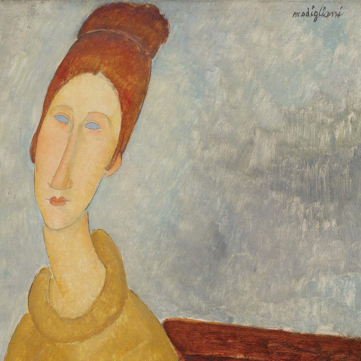 ichi// モジリアーニ 黄色のセーターのジャンヌ 定価16万円