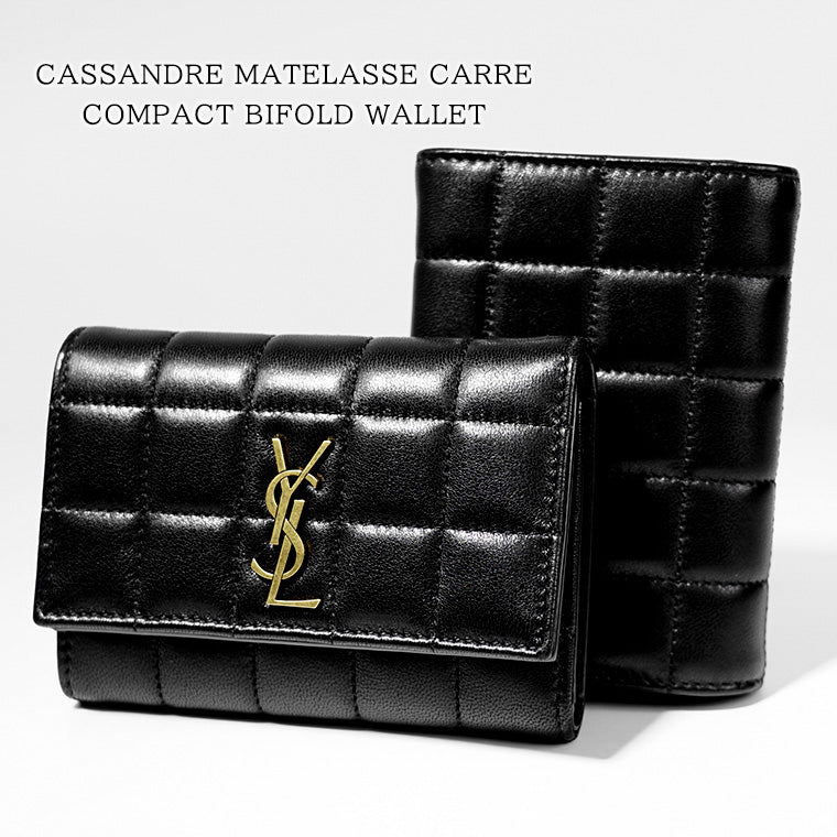 サンローラン SAINT LAURENT レディース 3つ折り財布 ブラック