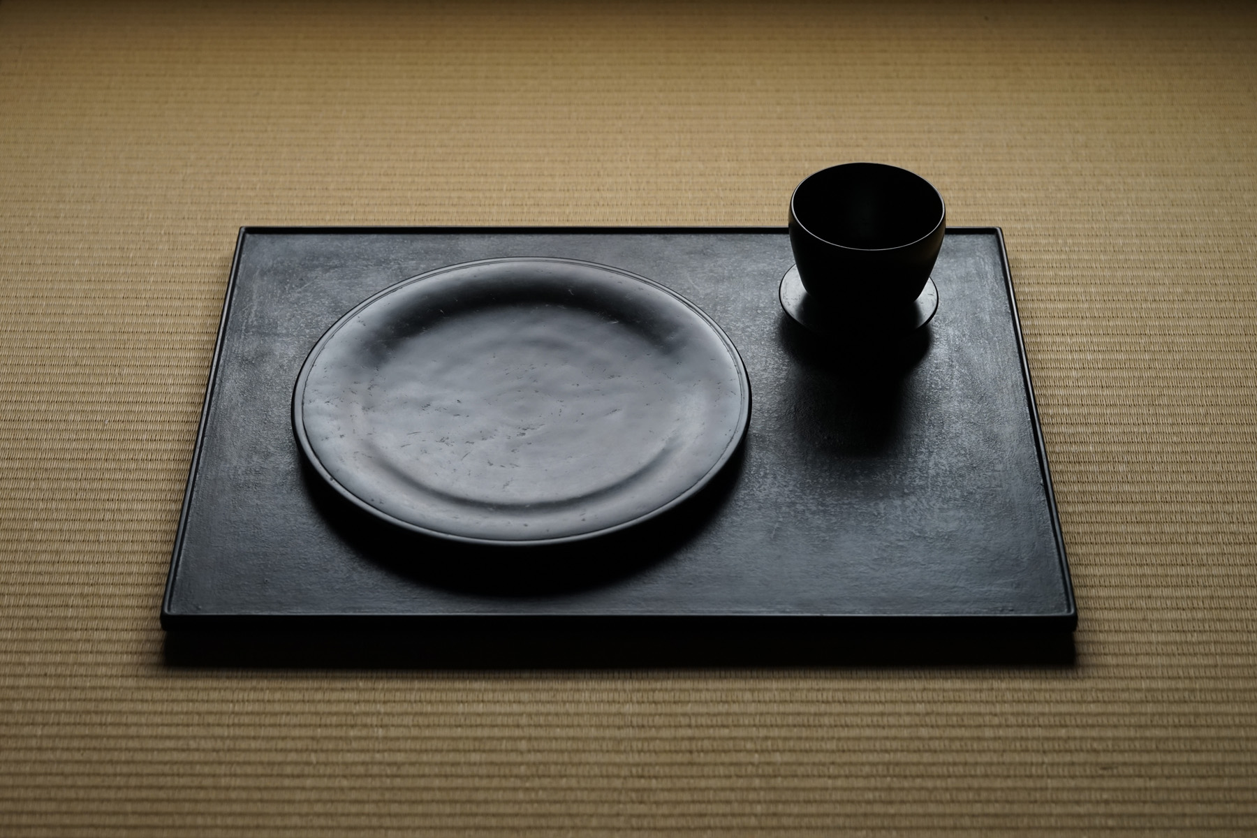 杉田明彦 スレート折敷 2点 Akihiko Sugita / Slate Tray – HULS