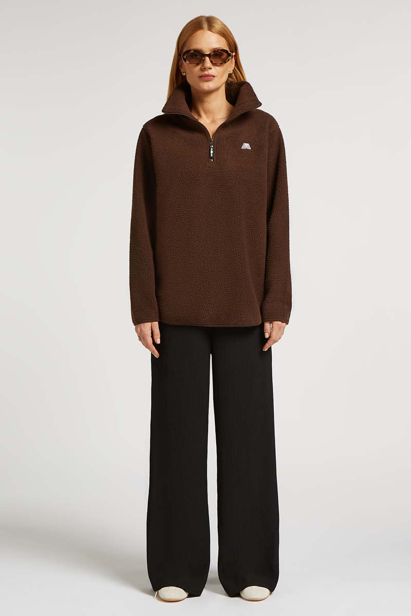 LENNOX Half-Zip Brown | 4TH ARQ
