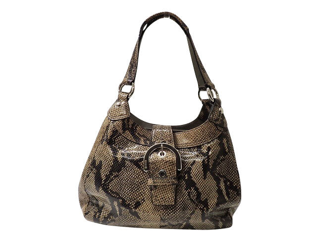 COACH コーチ Embossed Exotic Hand Soho Tote Bag エンボス