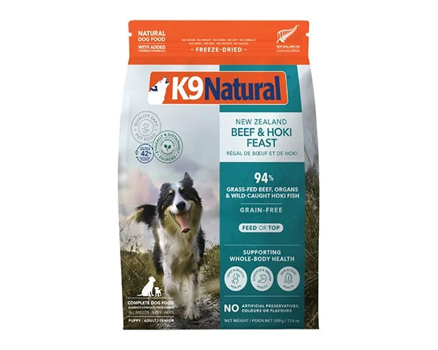 K9 Natural ドッグフード ビーフ・チキン・ホキ ＆ビーフ3種セット K9