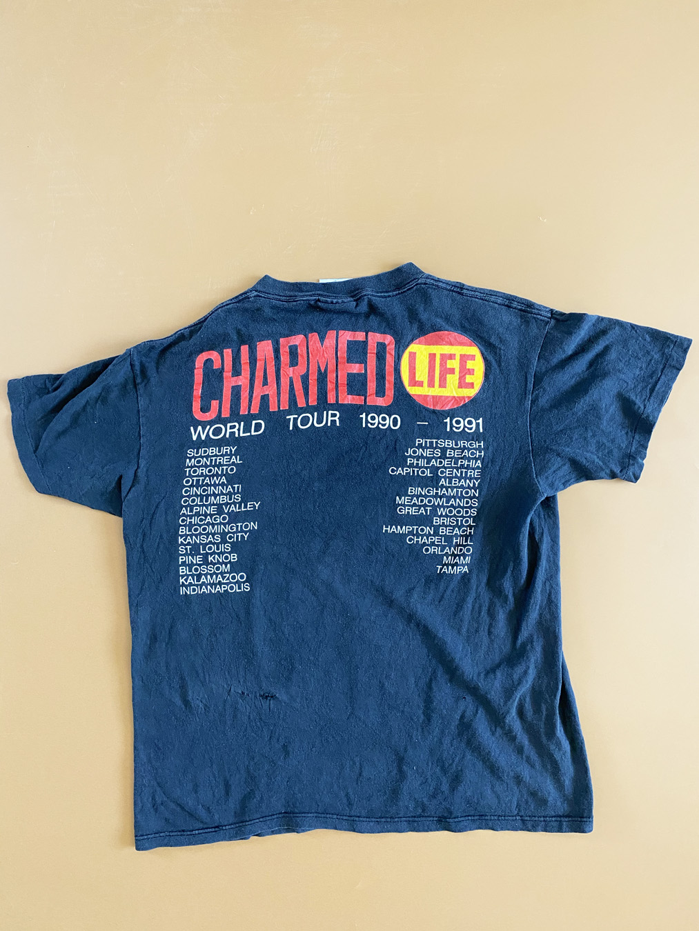 ビリー・アイドル Tシャツ ヴィンテージ L Charmed Life TOUR 【公式通販】