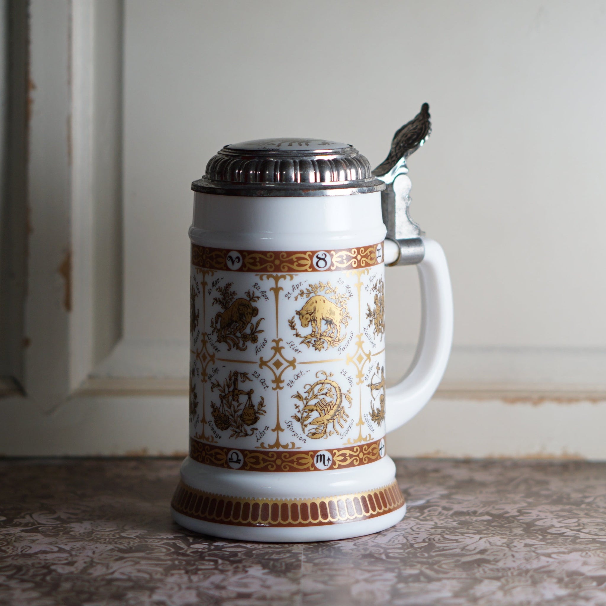 蓋付き ビールジョッキ ドイツ製 ビアジョッキ 陶器製 ビールジョッキ