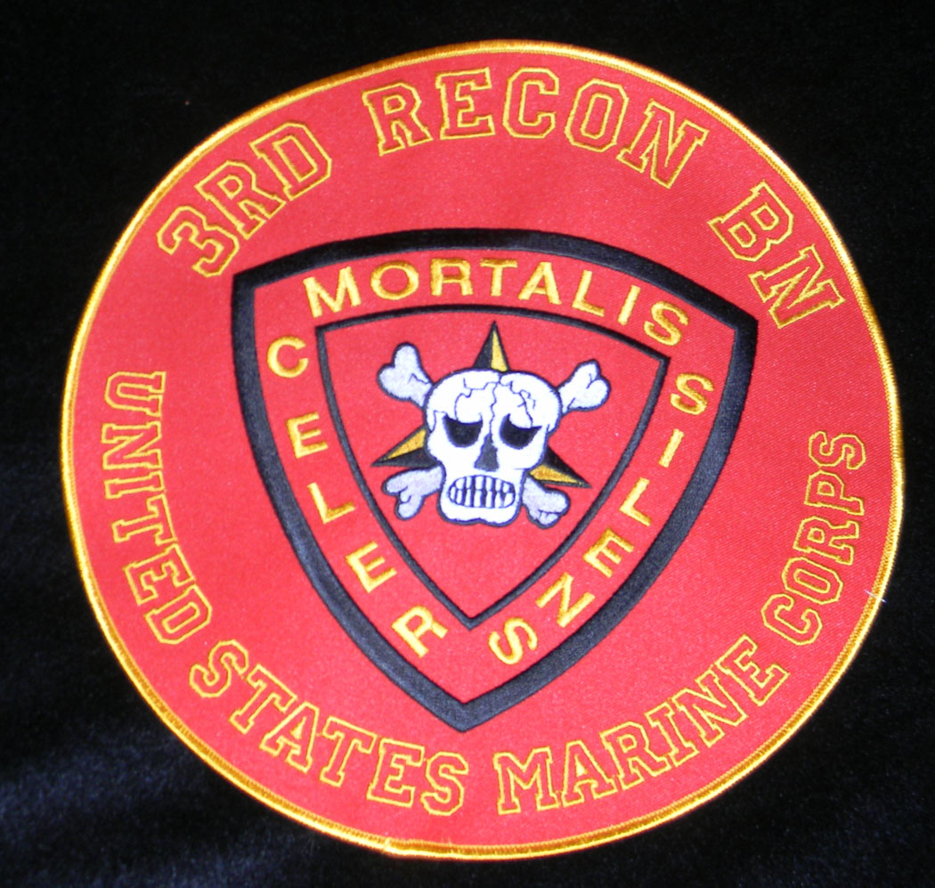 60年代 実物 米軍 3rd Recon Bn Mortalis パッチ 60年代 実物 米軍 3rd