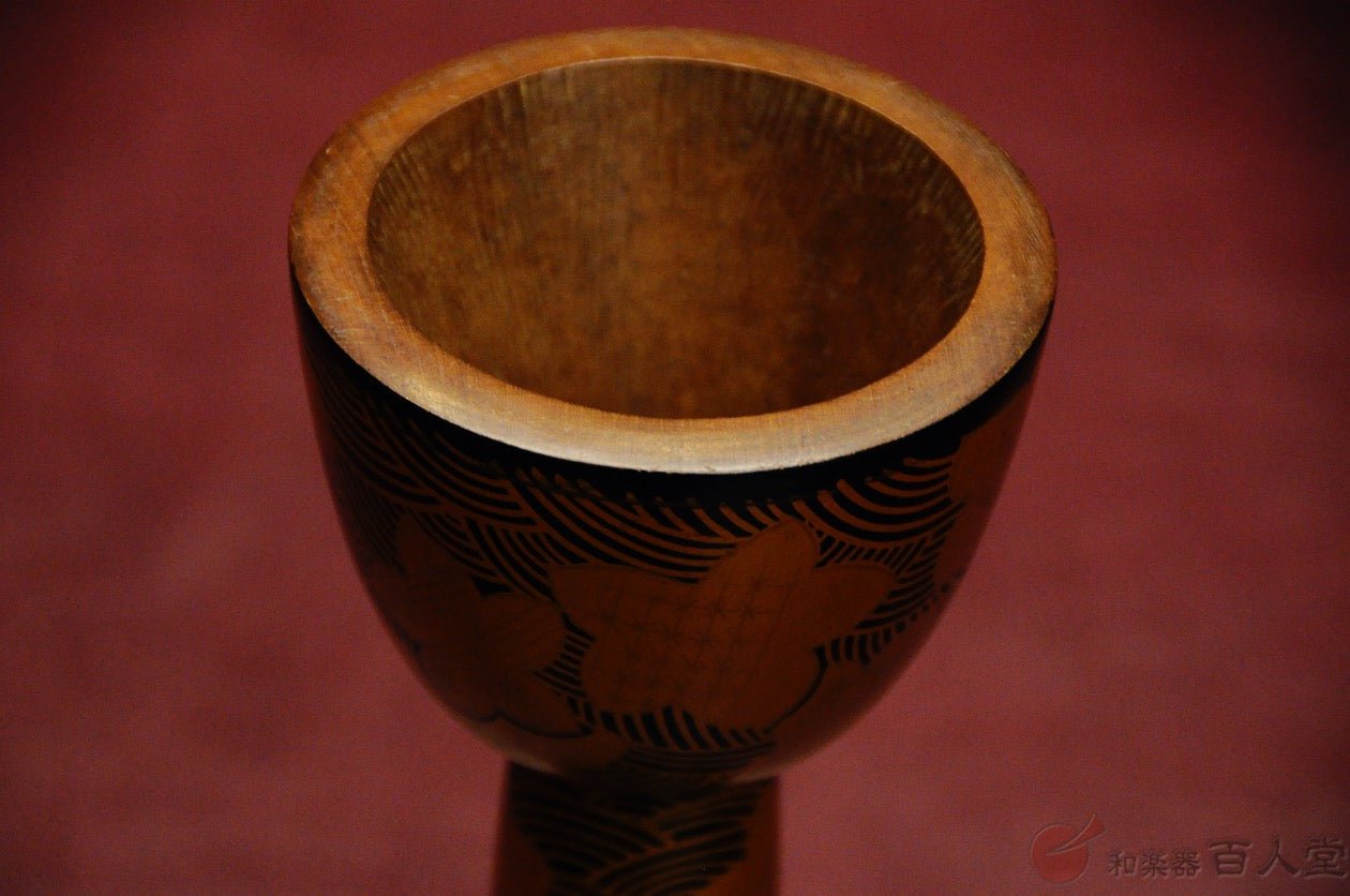 和楽器 果実 柿 蒔絵 時代 鼓箱(K-YC522) 和楽器 果実 柿 蒔絵 時代 鼓