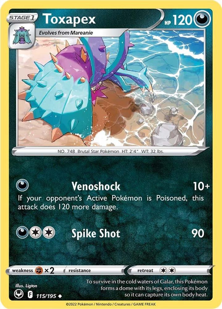 Toxapex - SWSH12: Silver Tempest - Pokemon - TCGplayer.com