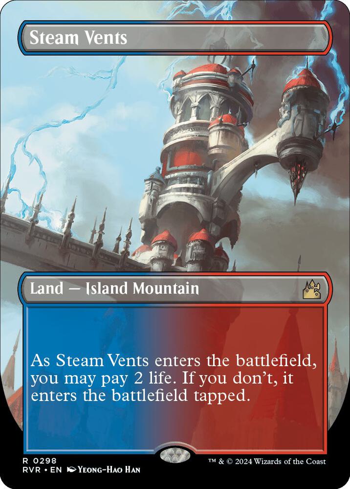 MTG 蒸気孔 Steam Vents EN FOIL ZEN Foil】《蒸気孔/Steam Vents》[EXP]