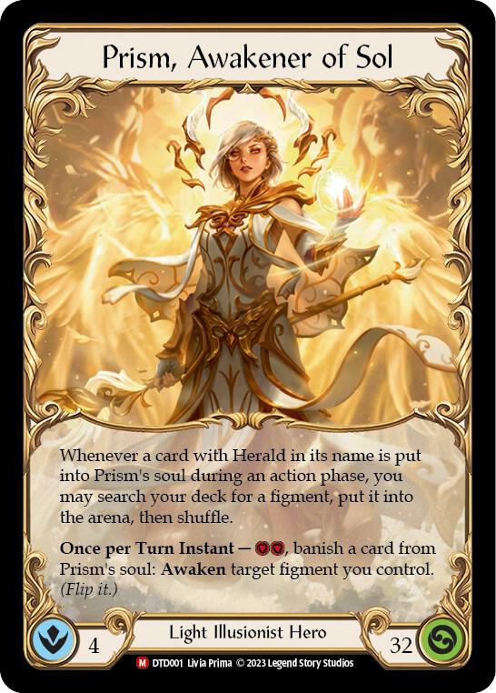 Prism, Awakener of Sol - Dusk till Dawn - Flesh and Blood TCG